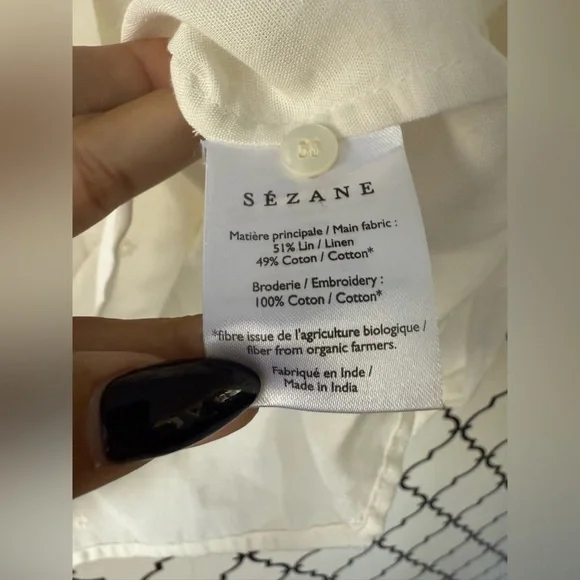 Sézane Franceska Blouse 34 NWT - Picture 6 of 6